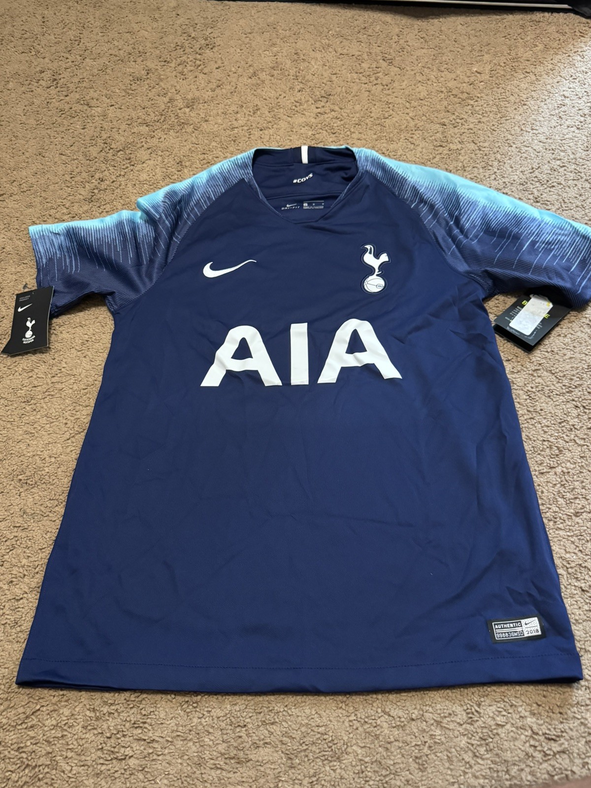 NWT Men\'s Nike 2018 Tottenham Hotspur Away Soccer Jersey Size Medium
