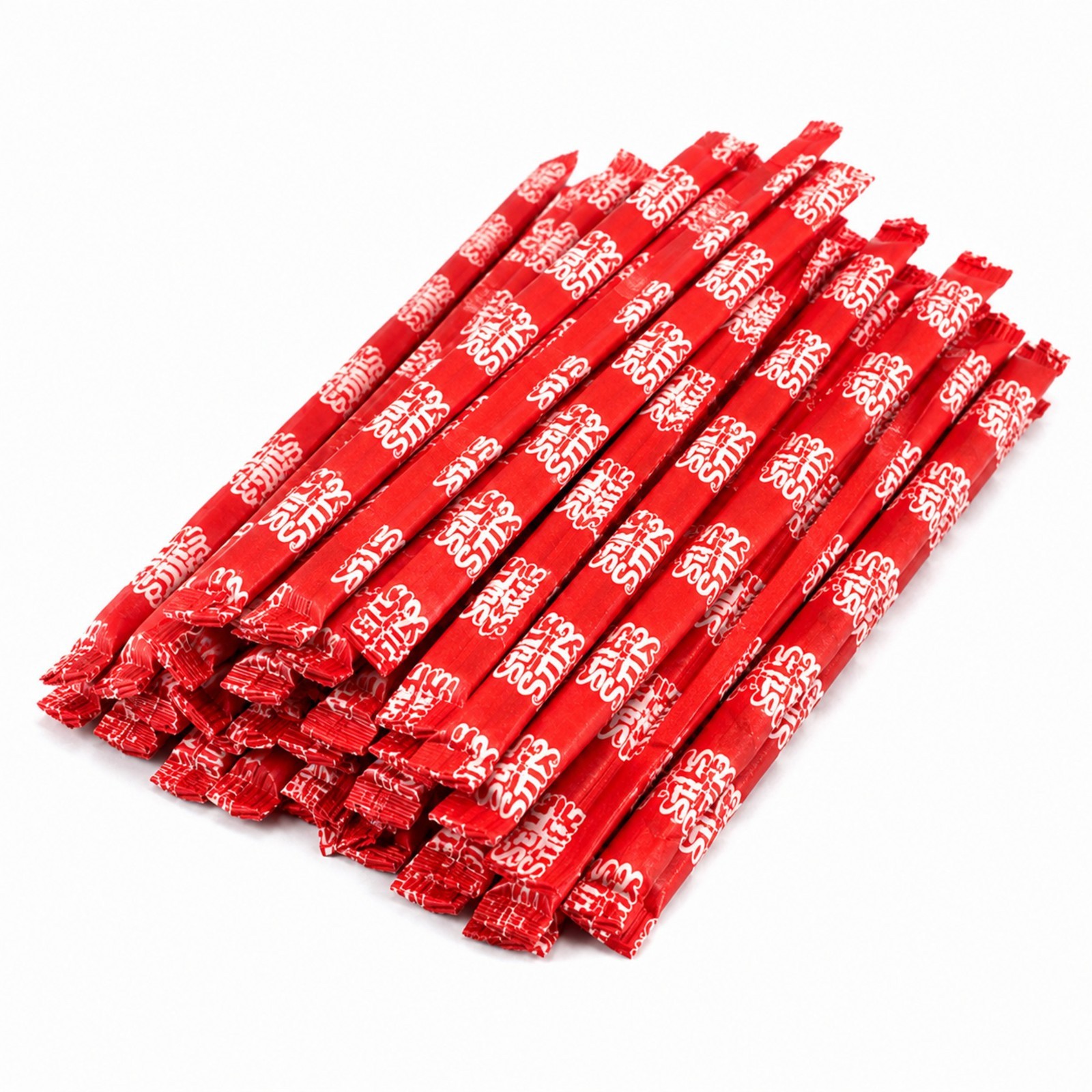 Silly Stix Wild Cherry Powdered Candy Straws – 46 Count Sweet & Sour