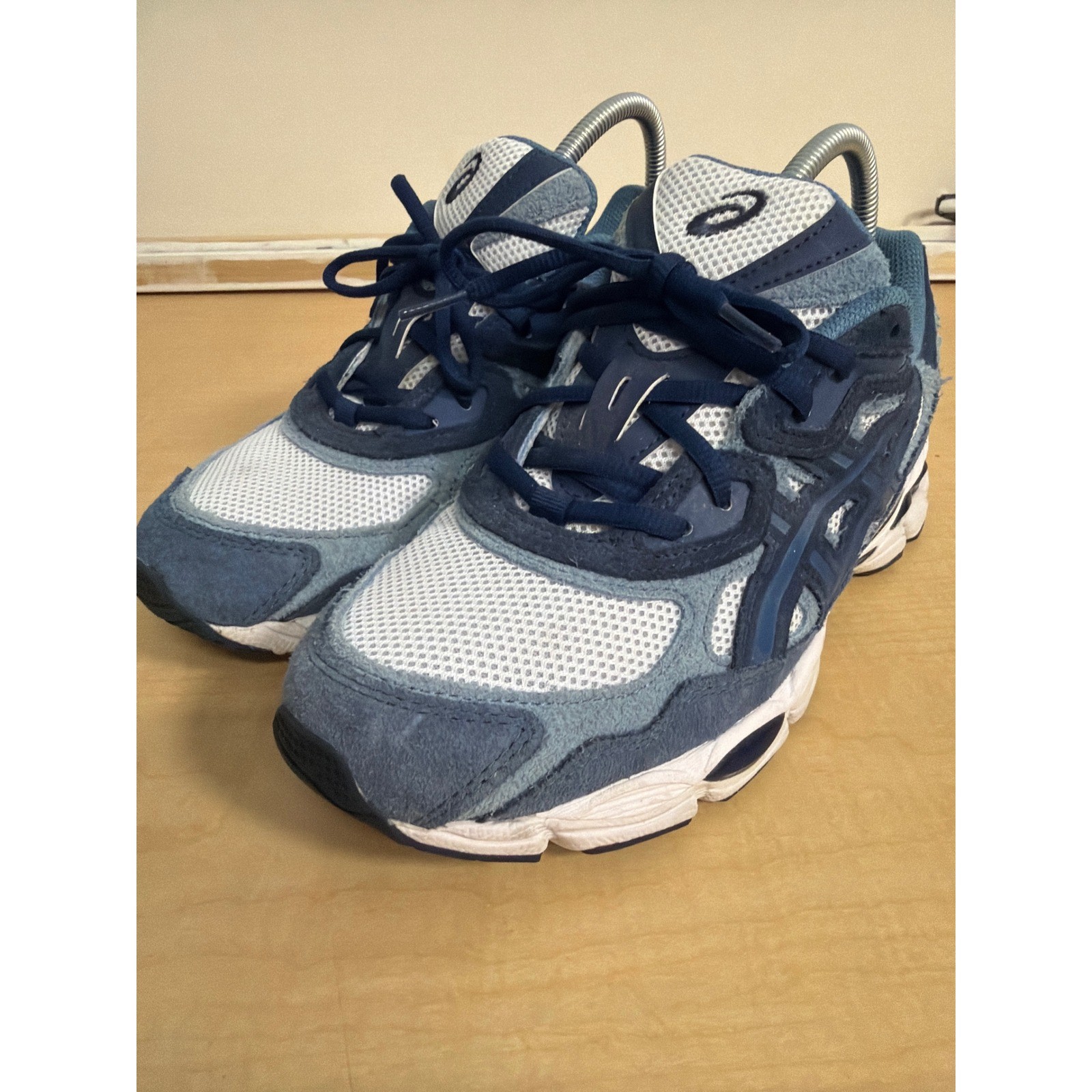 Asics Gel-NYC Harbor Blue Wood Crepe Sneakers 1203A625 Mens 8.5 US 42 EUR