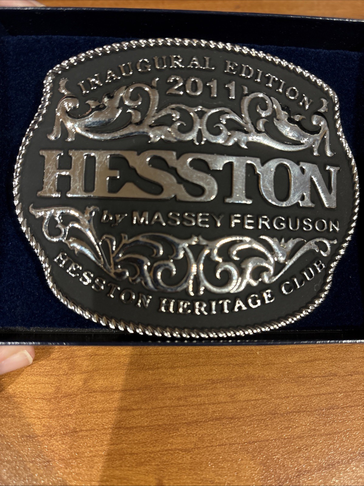 2011 Hesston By Massey Ferguson Montana Silversmiths Belt Buckle Inaugural