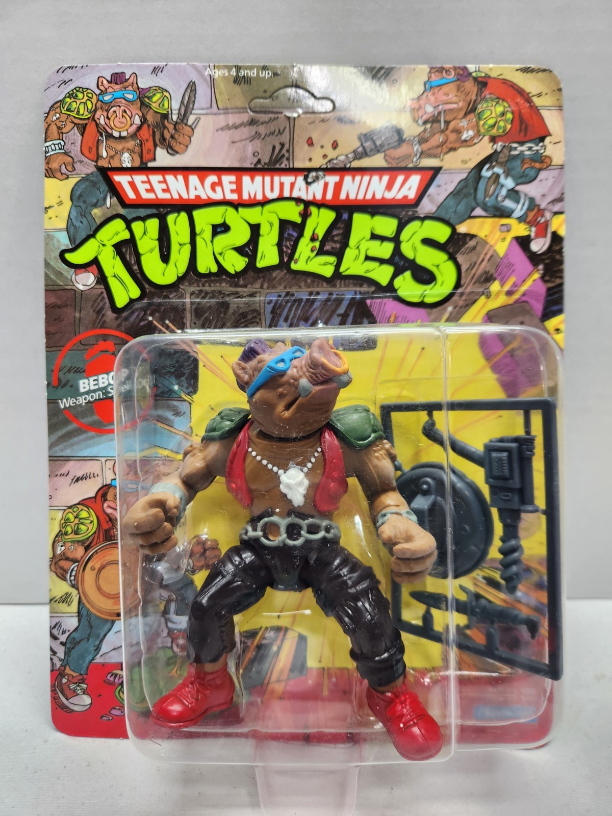 1988 TMNT Bebop 10 Back Rare MacPlay Mexico Overlabel Early Playmates Rare 1988 TMNT Bebop 10 Back Rare MacPlay Mexico Overlabel Early Playmates Rare