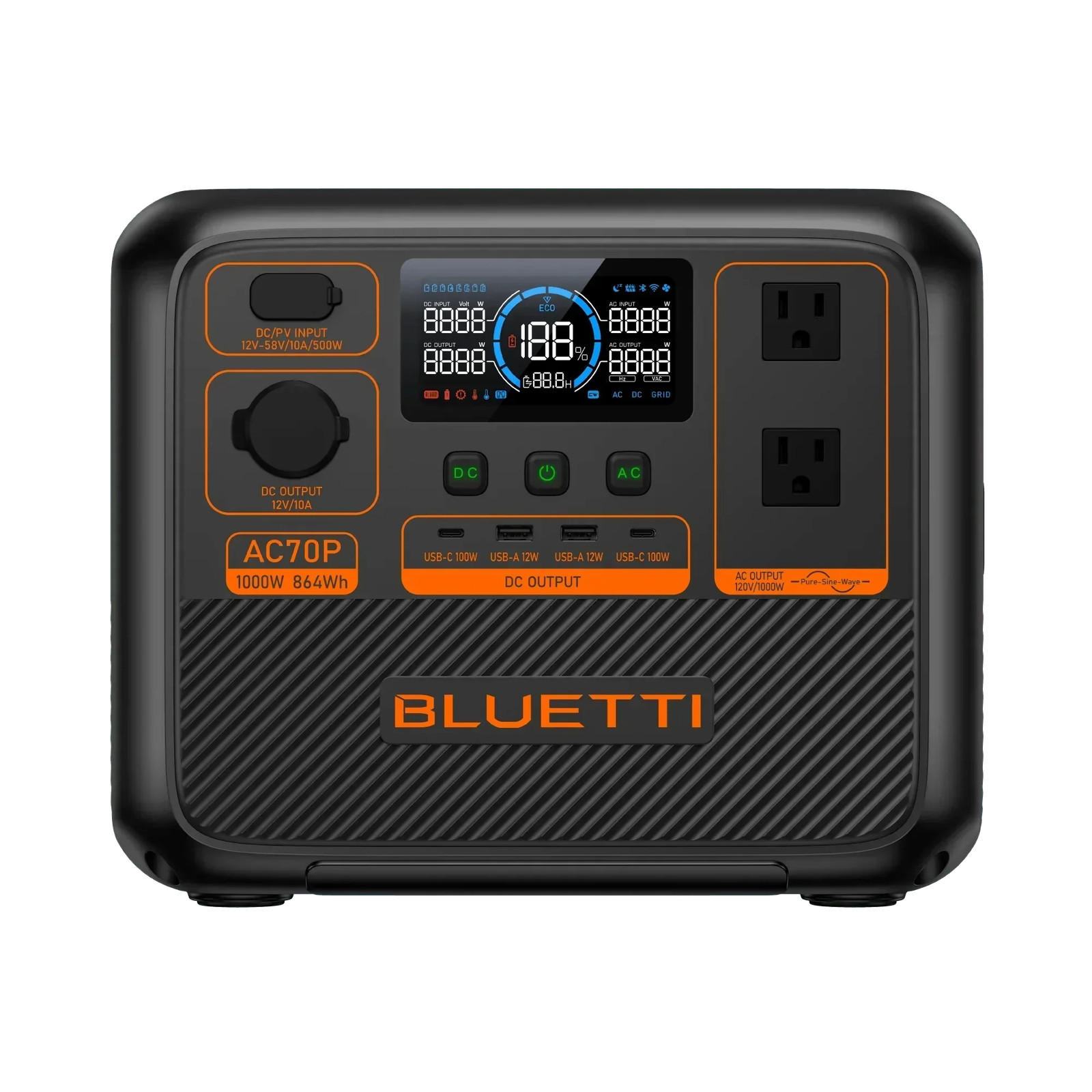 BLUETTI AC70P Portable Power Station | 1000W 864Wh | Station Only BLUETTI AC70P Portable Power Station | 1000W 864Wh | Station Only