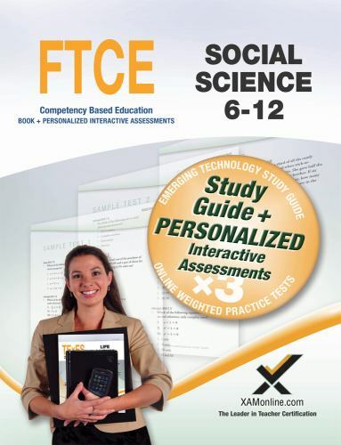 FTCE Social Science 6-12 Book and Online by Sharon Wynne (2014, Trade Paperback)