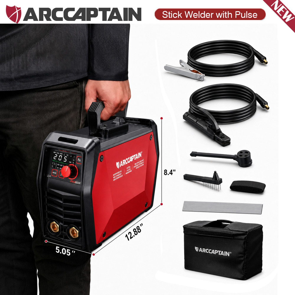 2026 ARCCAPTAIN iControl ARC205P Pro Stick Welder with Pulse 3 in 1 APP Control