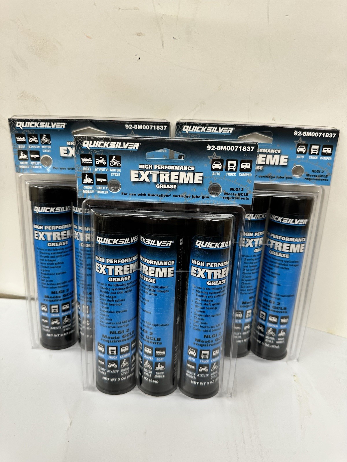 Mercury Marine High Performance Extreme Grease , 3-3 oz tubes, 3-Packs