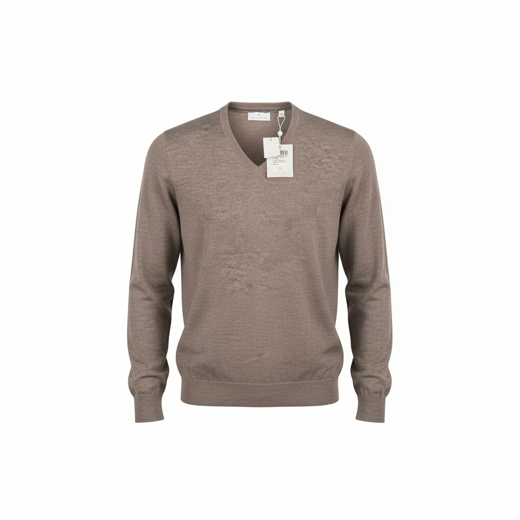 Toscano Firenze Men\'s XL Merino V-Neck Sweater Old Money Heritage Preppy Classic