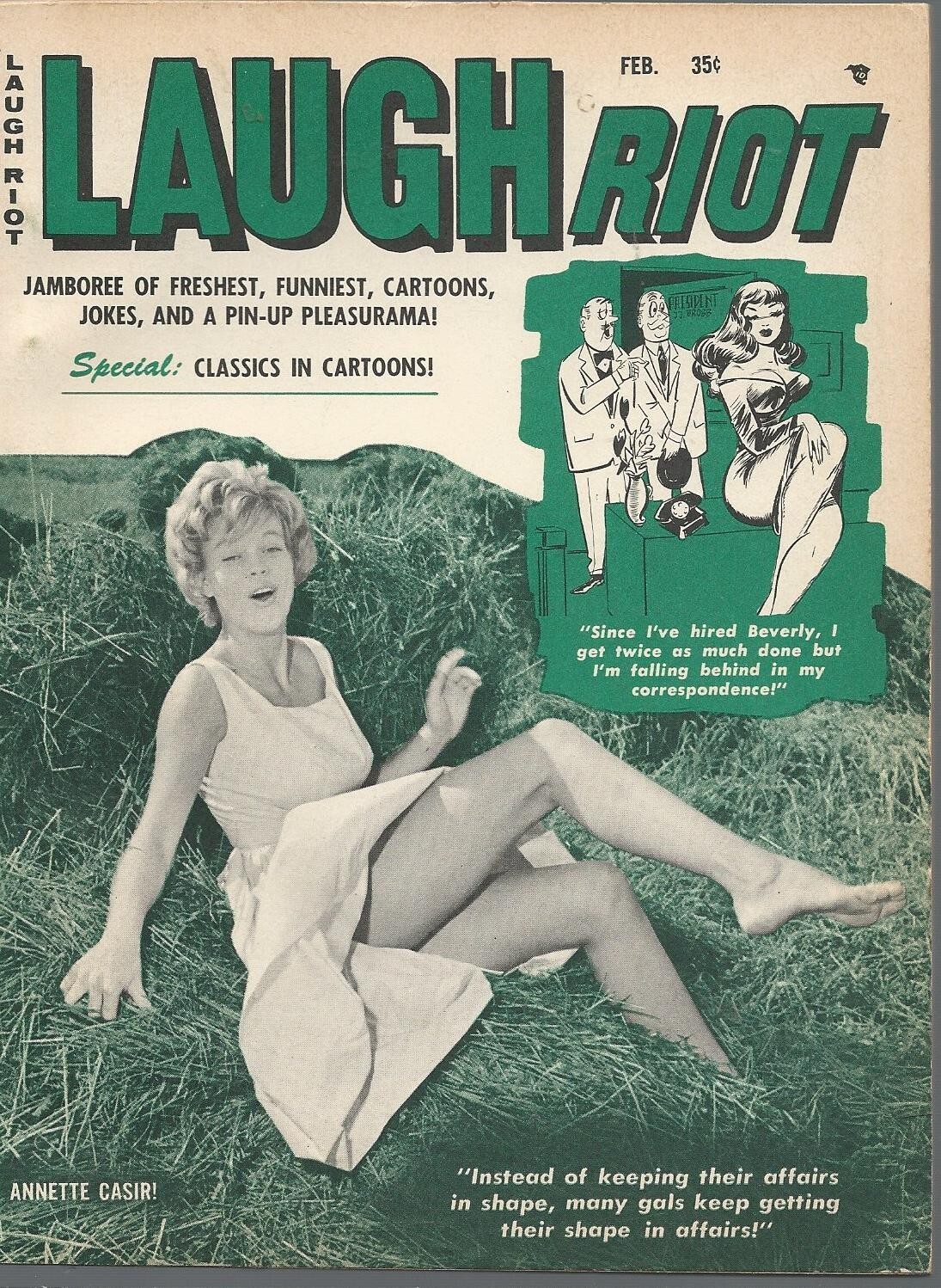 Humorama LAUGH RIOT February 1963 Risque Cartoons Bill Ward Bill Wenzel