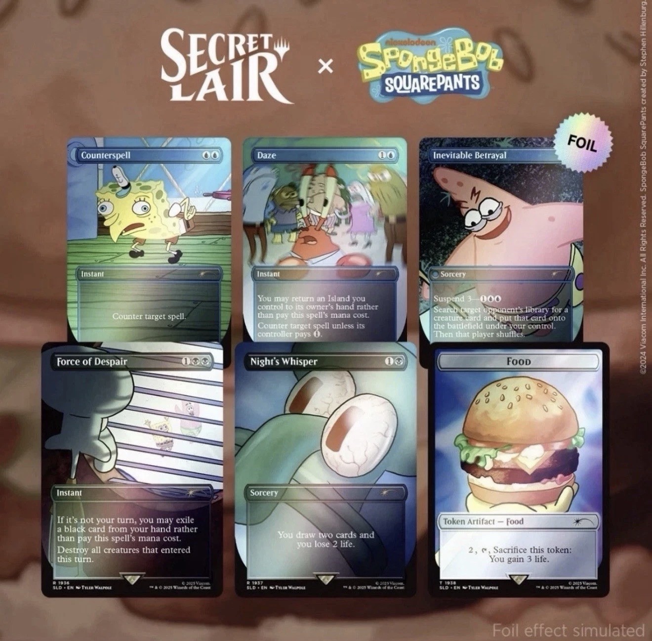 Secret Lair x SpongeBob SquarePants: Internet Sensation FOIL EDITION MTG Secret Lair x SpongeBob SquarePants: Internet Sensation FOIL EDITION MTG