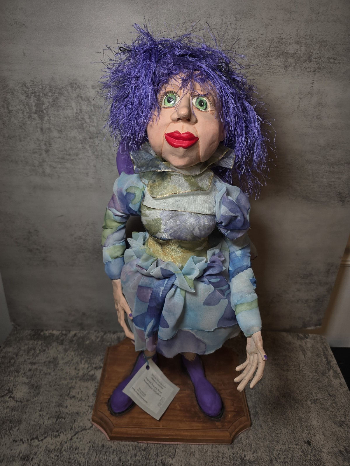 OOAK Handcrafted Folk Art Spirit Doll Nature Fairy Mixed Media by Beth Mcgrath