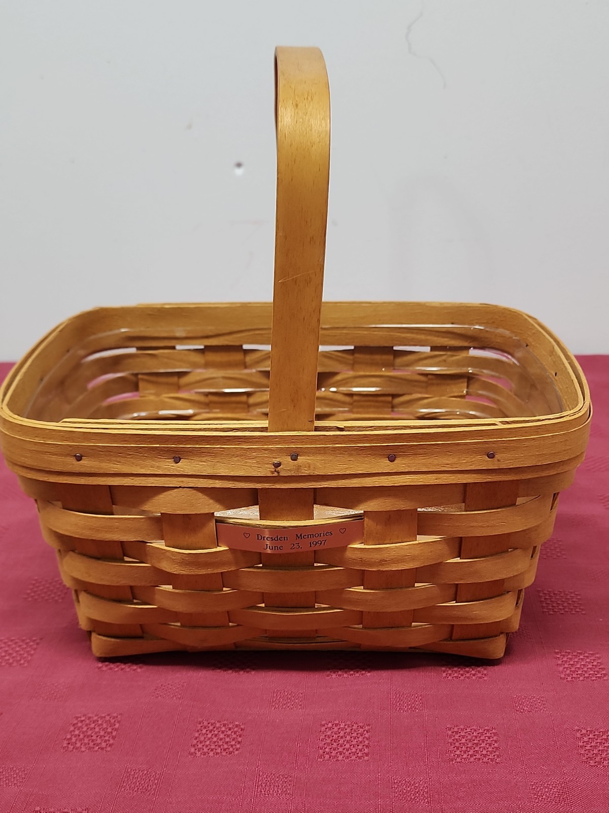Vintage Longaberger Small Market Basket 11