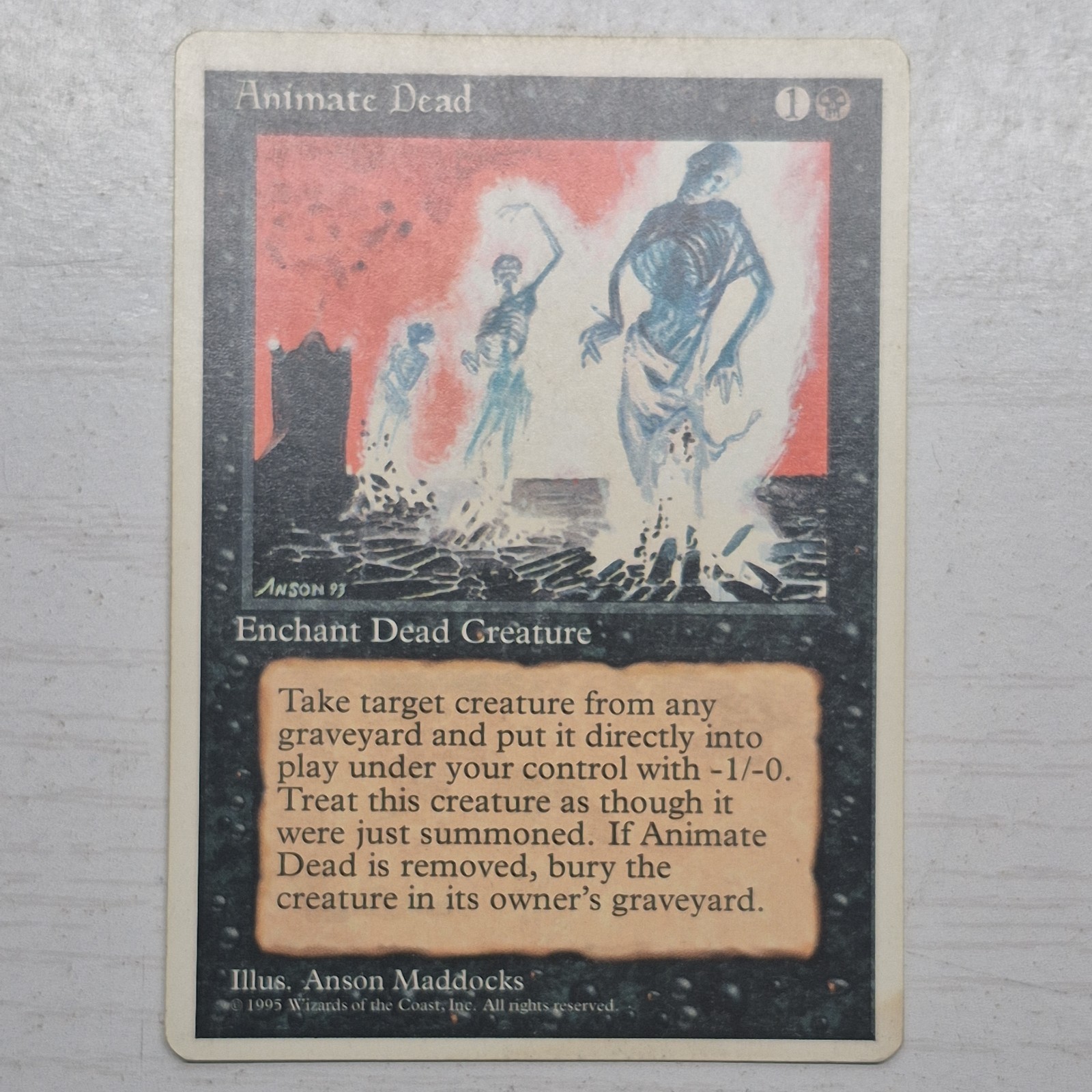 Animate Dead MTG Core Set 4th Edition Regular Animate Dead MTG Core Set 4th Edition Regular