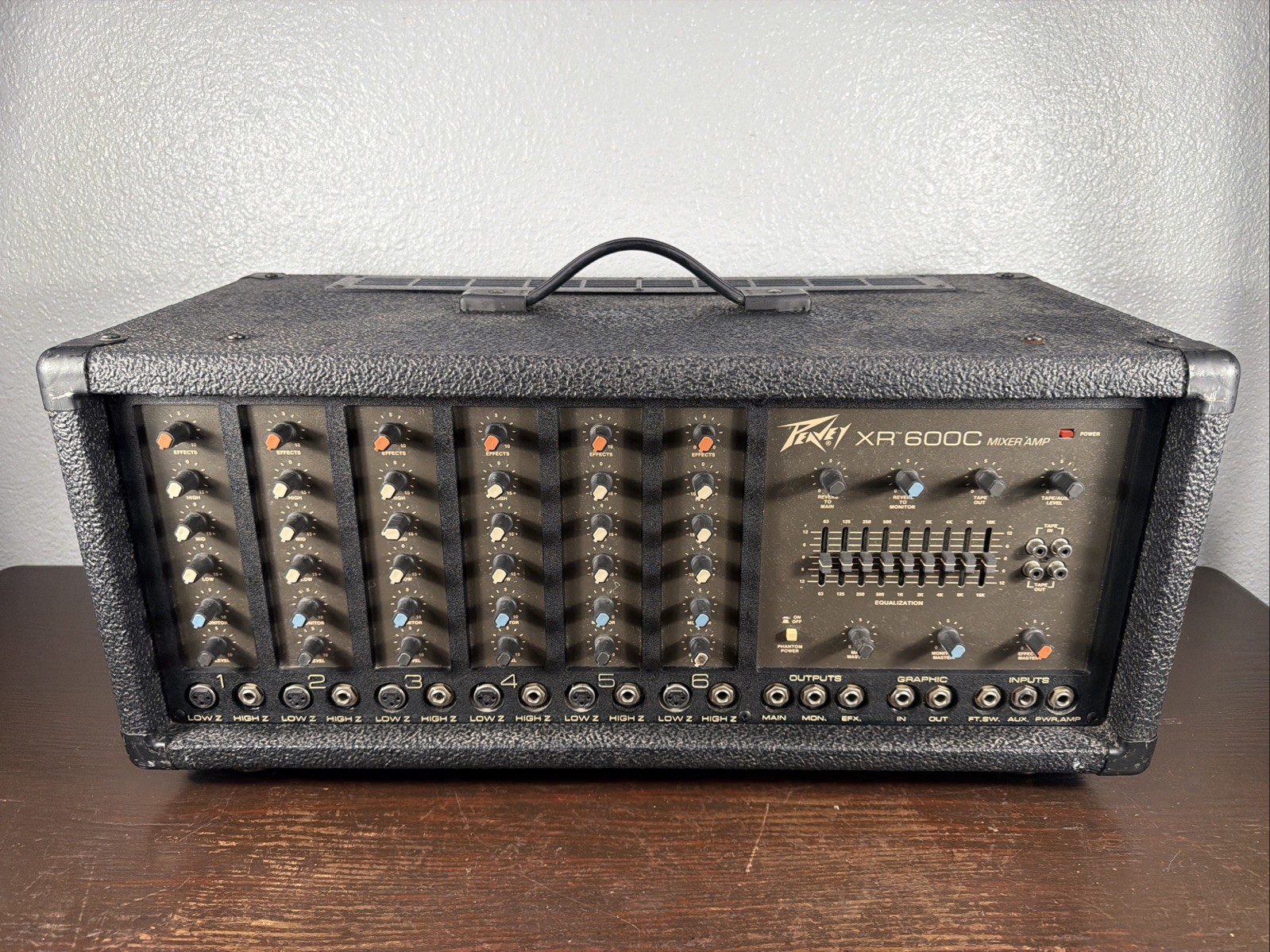 Peavey XR-600C Mixer Amp 400BH 6 Channel Mixer Amp
