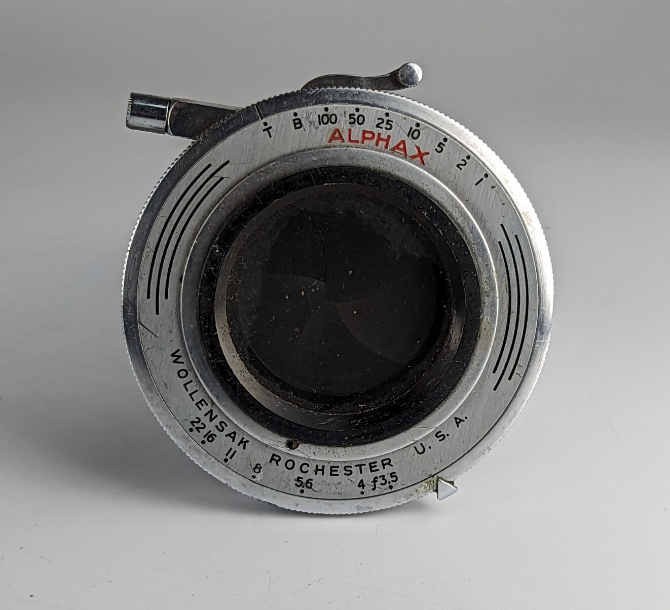 Alphax Wollensak Rochester Lens f:3.5 Shutter Alphax Wollensak Rochester Lens f:3.5 Shutter
