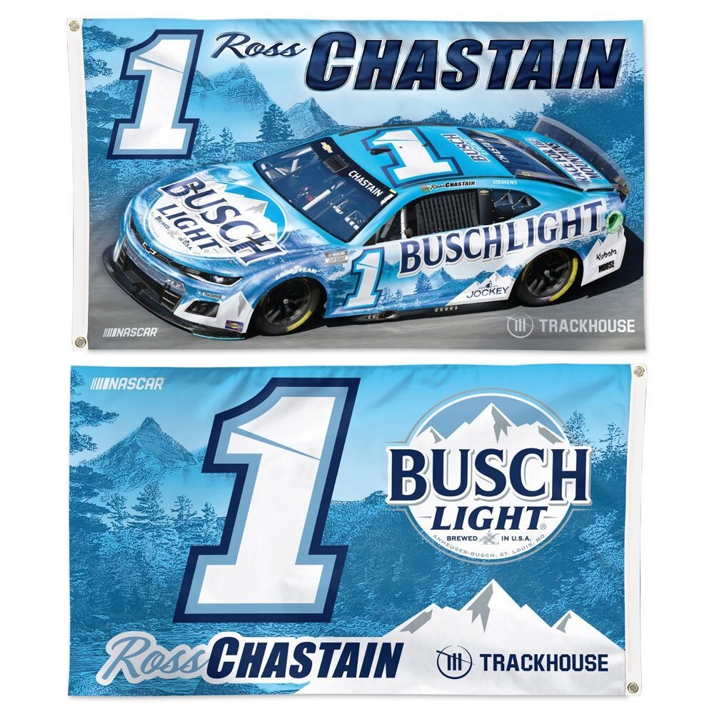 Ross Chastain #1 Trackhouse Nascar Double-Sided 3x5 Flag 