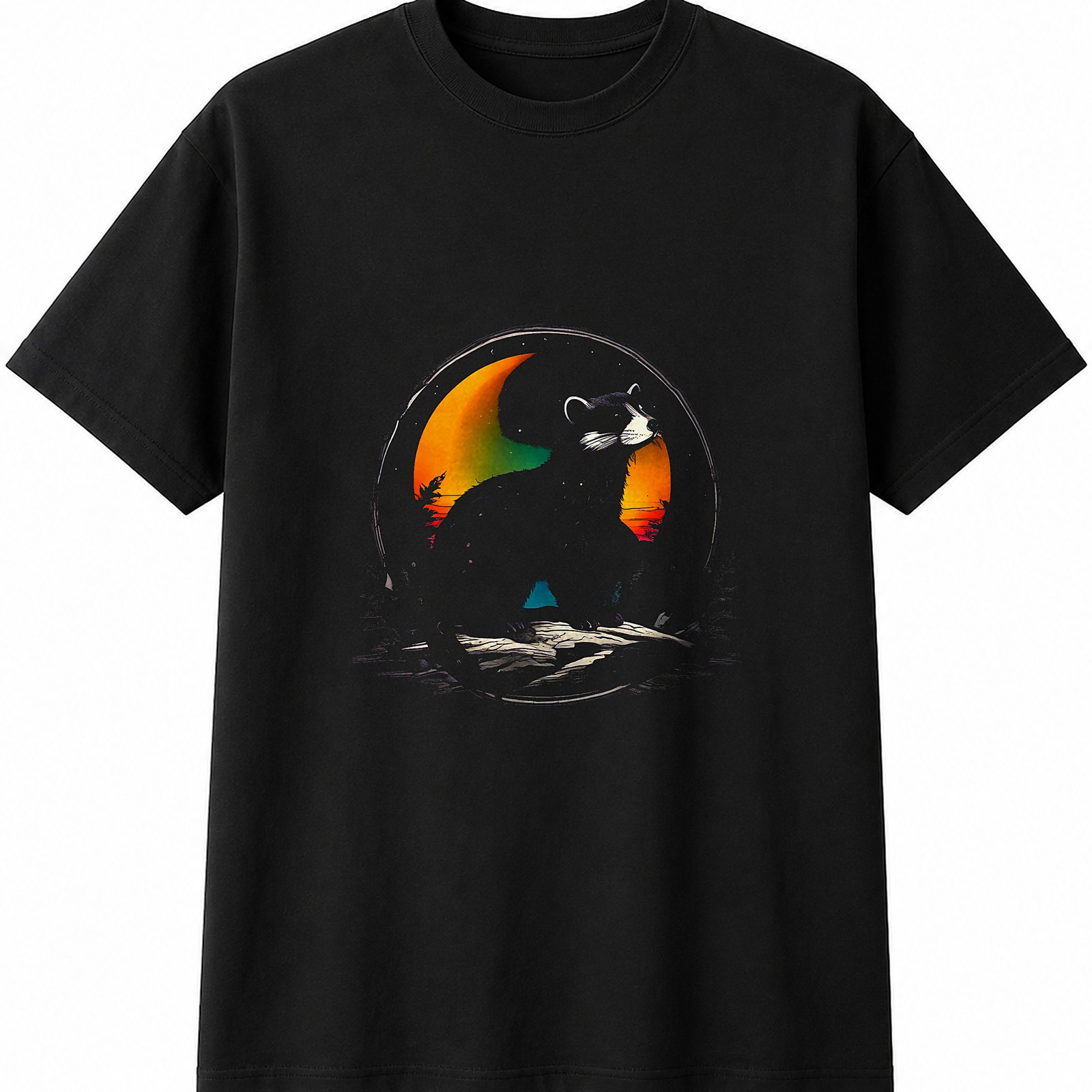 Colourful Polecat Mens Womens T-Shirt Wildlife Unisex Novelty Gift Tee Funny
