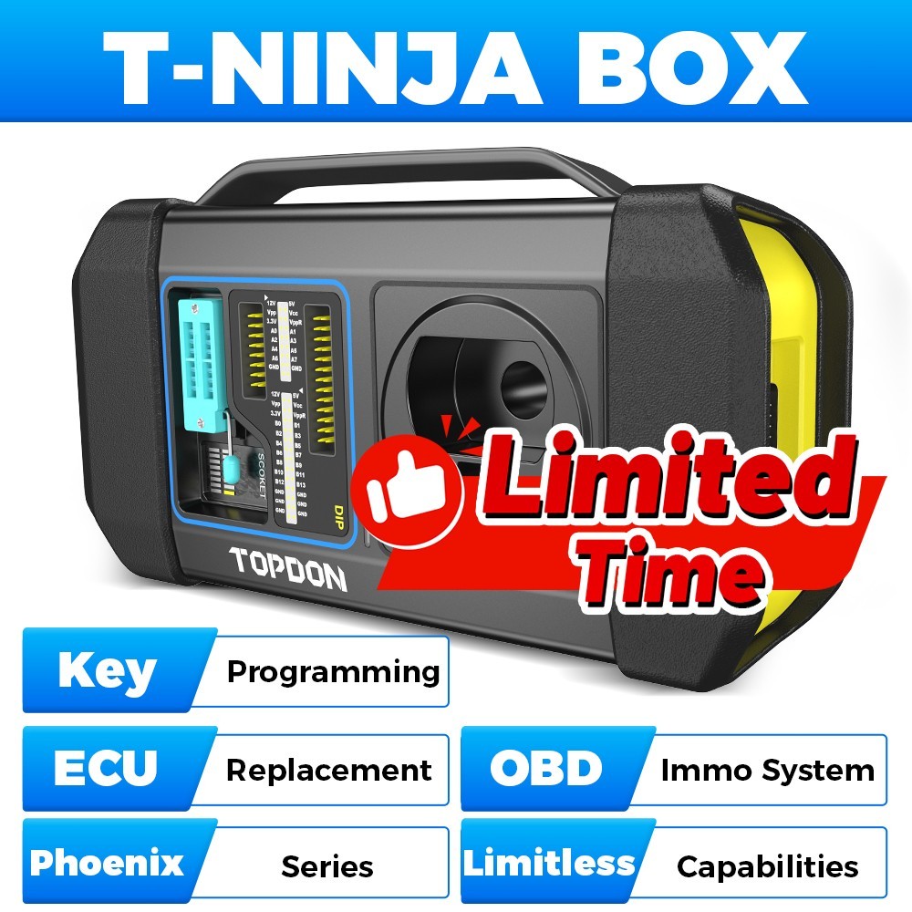 2026 TOPDON T-Ninja Box Advenced OBD2 lMMO System Key Programmer Diagnostic Tool