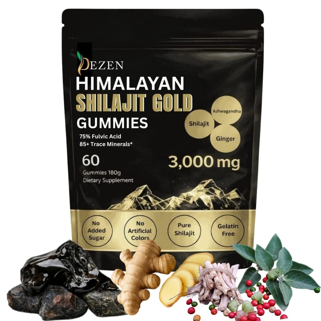 Organic Himalayan Shilajit Gummies 3000mg for Energy & Wellness Supplements