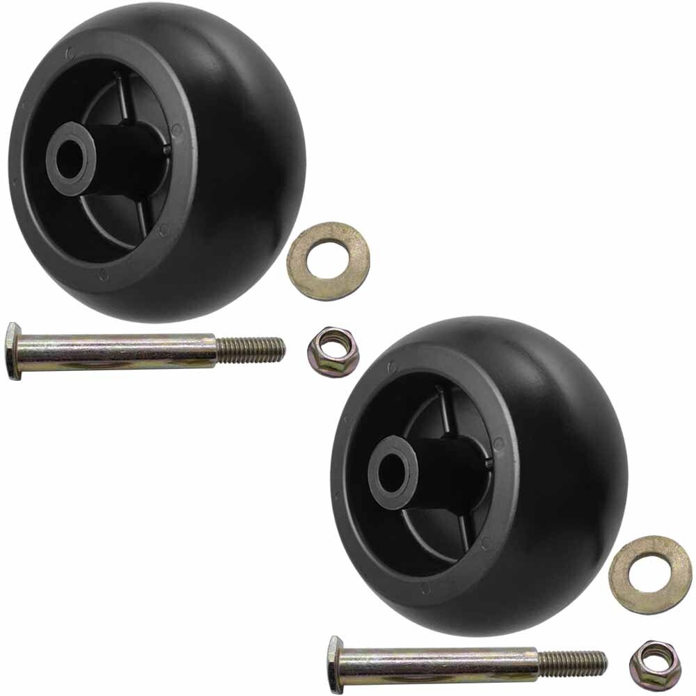 2pk Deck Wheel and Hardware for Husqvarna 532133957 596434404 Snapper 1700184SM