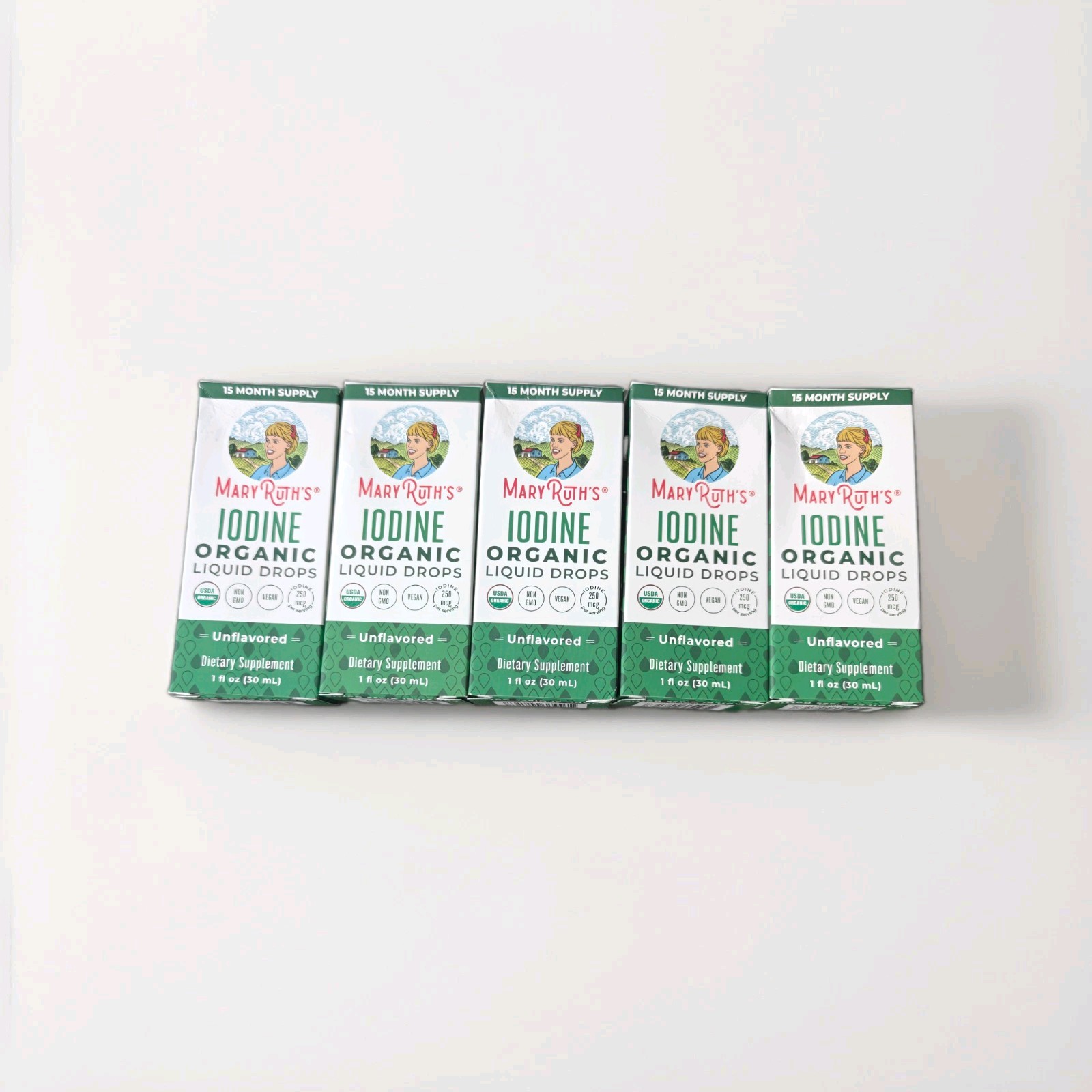 5 ct MaryRuth Organics Iodine Liquid Drops | Potassium Iodide | 6.25 year supply 5 ct MaryRuth Organics Iodine Liquid Drops | Potassium Iodide | 6.25 year supply