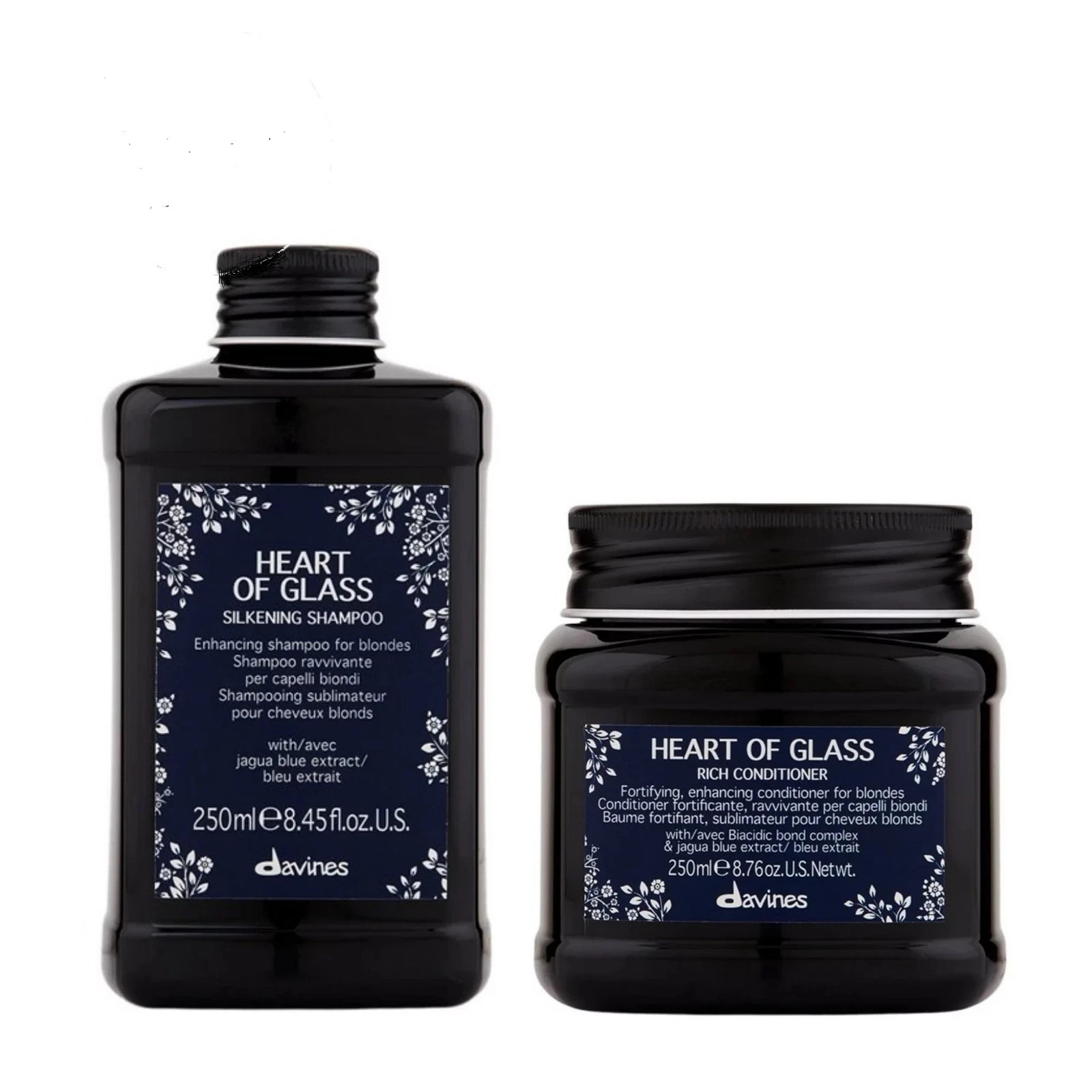 Davines Heart Of Glass Shampoo 8.45 oz and Conditioner 8.76 oz Davines Heart Of Glass Shampoo 8.45 oz and Conditioner 8.76 oz