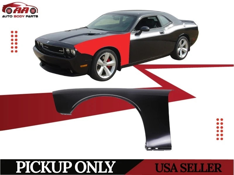 For 2008-2023 Dodge Challenger Front Driver Left Side Fender Panel Primed Steel