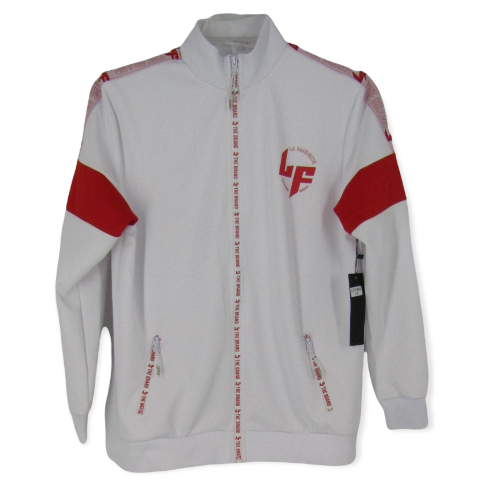 LF the Brand La Marque Mens Red and White Full Zip Jacket XS LF the Brand La Marque Mens Red and White Full Zip Jacket XS