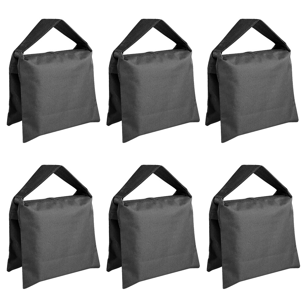 Neewer 6 Pack Black Sand Bag Photography Studio Video Stage Film Saddlebag