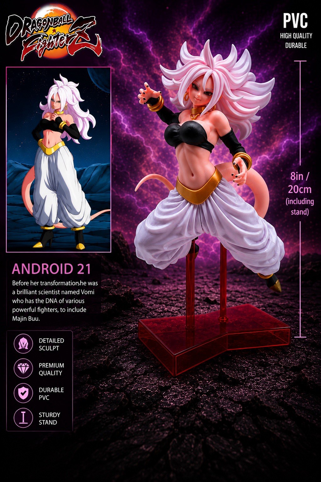 Dragon Ball Z - Android 21 (Female Buu) - 8in / 20cm