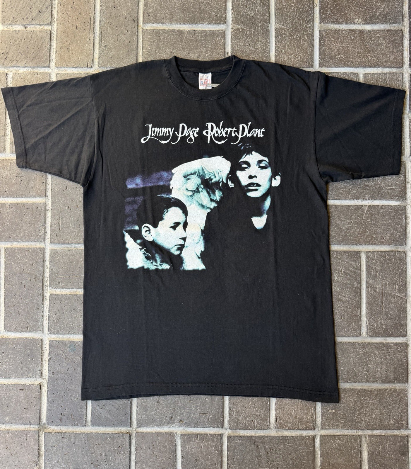 Vintage Jimmy Page Robert P Walking Into Everywhere 90s Tour Shirt XL 1998