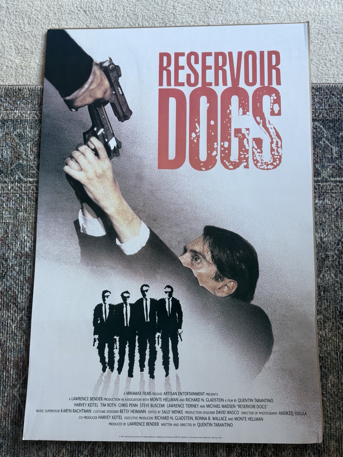 Vintage RESERVOIR DOGS 1991 Poster Quentin Tarantino Vintage RESERVOIR DOGS 1991 Poster Quentin Tarantino