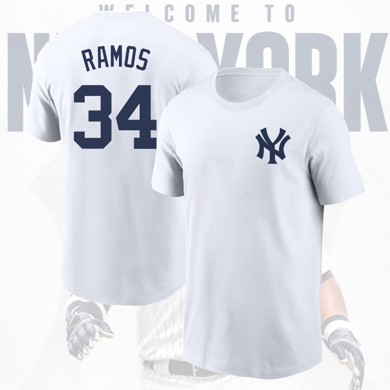 HOT Welcome Heliot Ramos #34 New York Yankees 2026 Player Name & Number Fan Gift