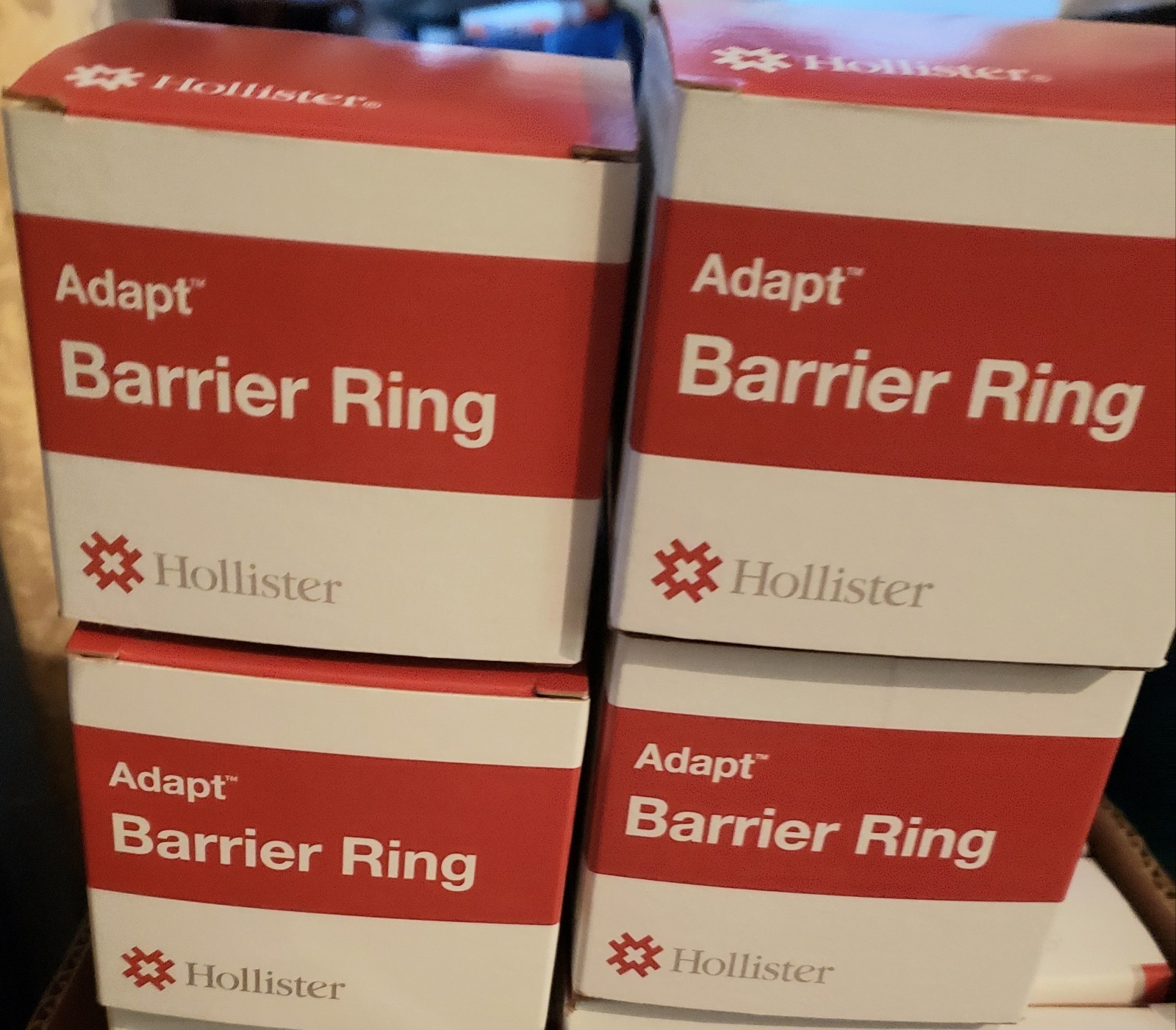 4 Boxes (40 units) of Hollister Adapt Ostomy Barrier Rings 7805 2\