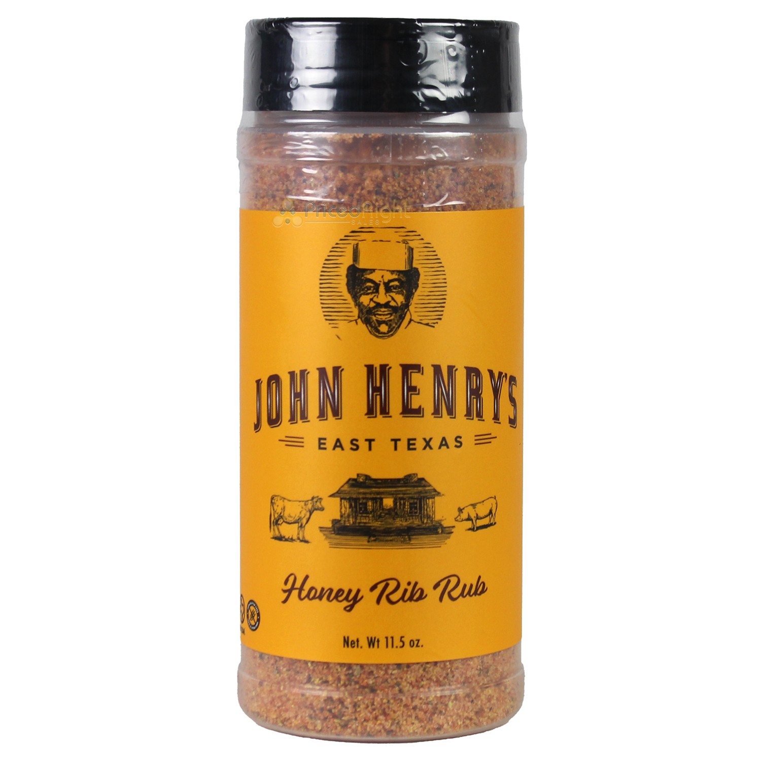 John Henry\'s Store Honey Rib Rub Seasoning 11.5 Oz Bottle All Purpose 55523