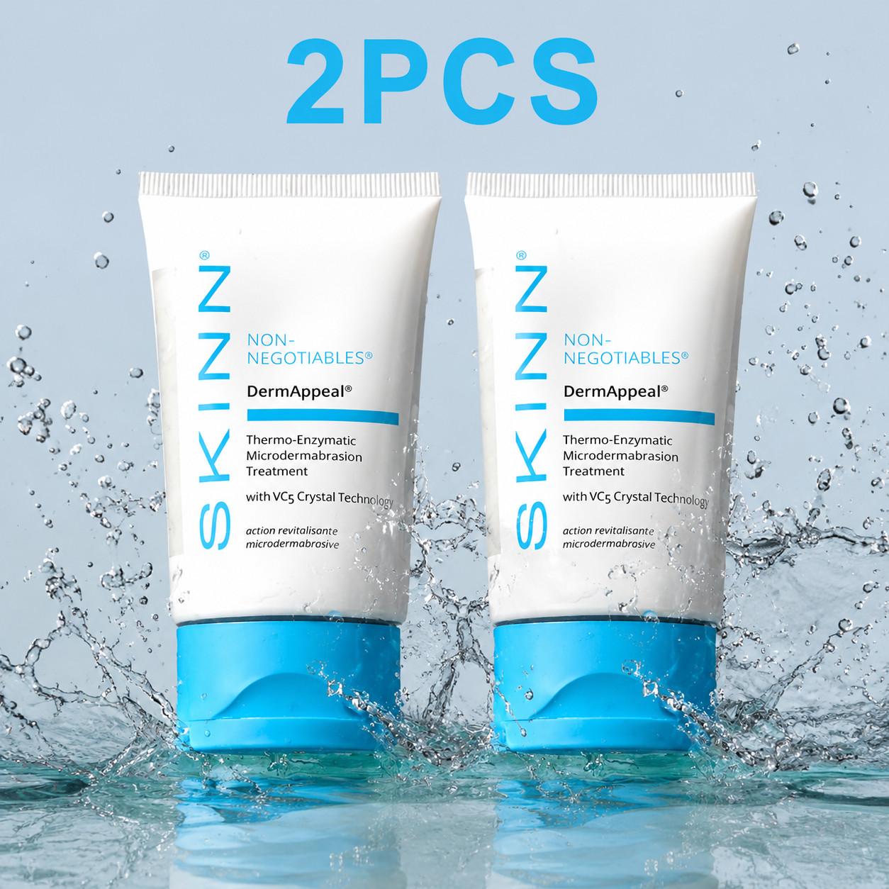 2PCS SKINN DermAppeal Microdermabrasion For Smoother Brighter And Clearer Skin
