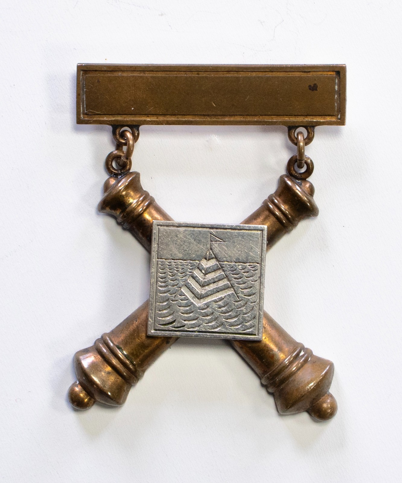 Rare 1903 US Army 56 Co Coast Artillery 1st Class Gunners Badge No 59