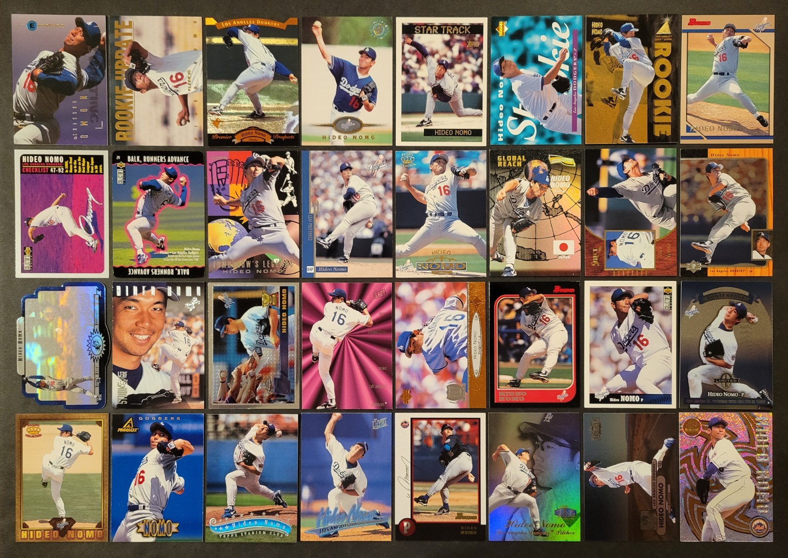 Lot of 64 Different HIDEO NOMO Baseball Cards 1995-2005 BB8825 Lot of 64 Different HIDEO NOMO Baseball Cards 1995-2005 BB8825