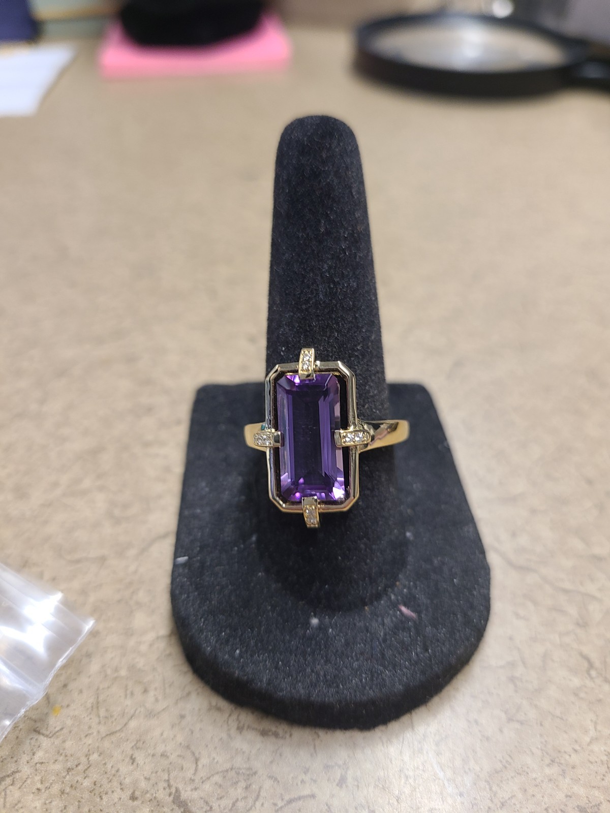 Purple Canela Amethyst 18k Yellow Gold Over Sterling Silver Ring 3.44ctw