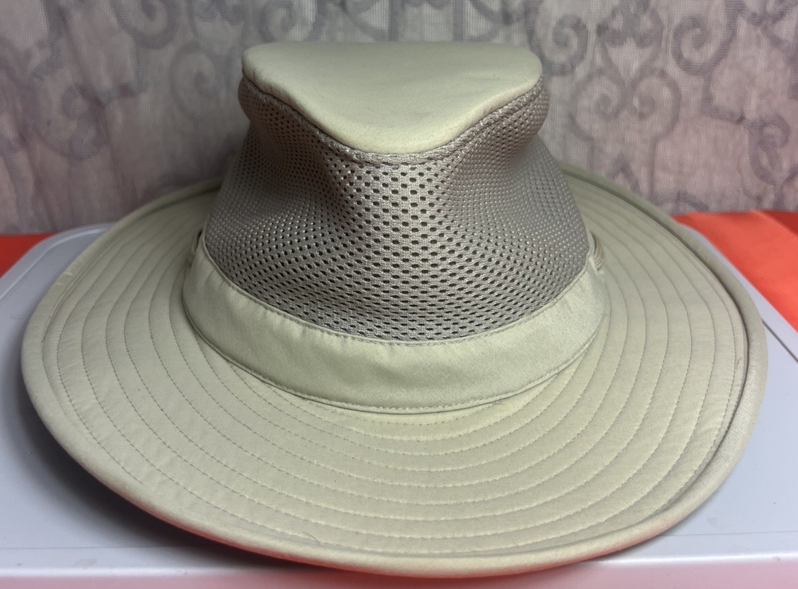 Tilley LTM8 Hat Khaki Beige Safari Boonie Mesh Ventilated Outdoor Size 7 5/8 Tilley LTM8 Hat Khaki Beige Safari Boonie Mesh Ventilated Outdoor Size 7 5/8