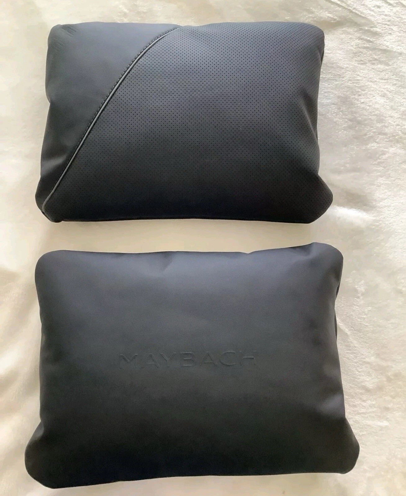 Maybach OEM Black Leather Rear Seat Cushion Pillow Brand New Maybach OEM Black Leather Rear Seat Cushion Pillow Brand New