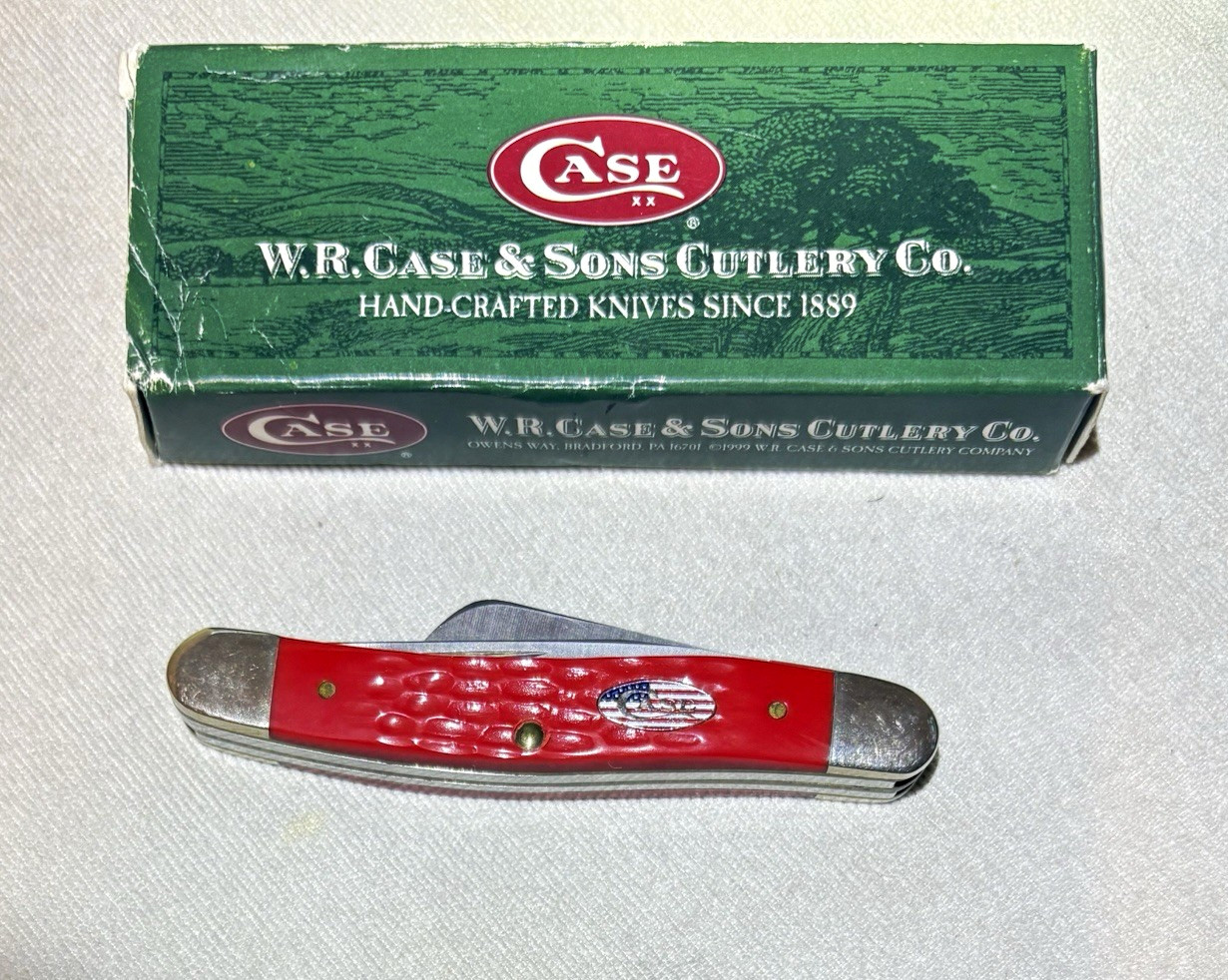 Case 2004 Stockman 6318 SS Pocketknife 3-Blade Red Synthetic Handle SS 2004 Case 2004 Stockman 6318 SS Pocketknife 3-Blade Red Synthetic Handle SS 2004