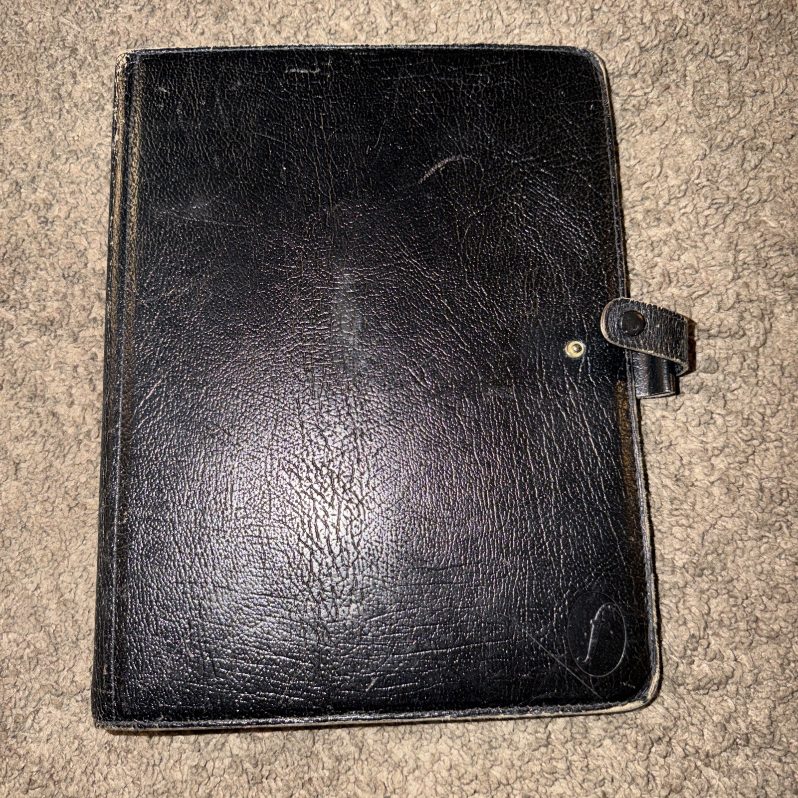 FILOFAX DESKFAX-V RARE VINTAGE-BLACK GLOSS CALF LEATHER-FIRST EDITION W Inserts FILOFAX DESKFAX-V RARE VINTAGE-BLACK GLOSS CALF LEATHER-FIRST EDITION W Inserts