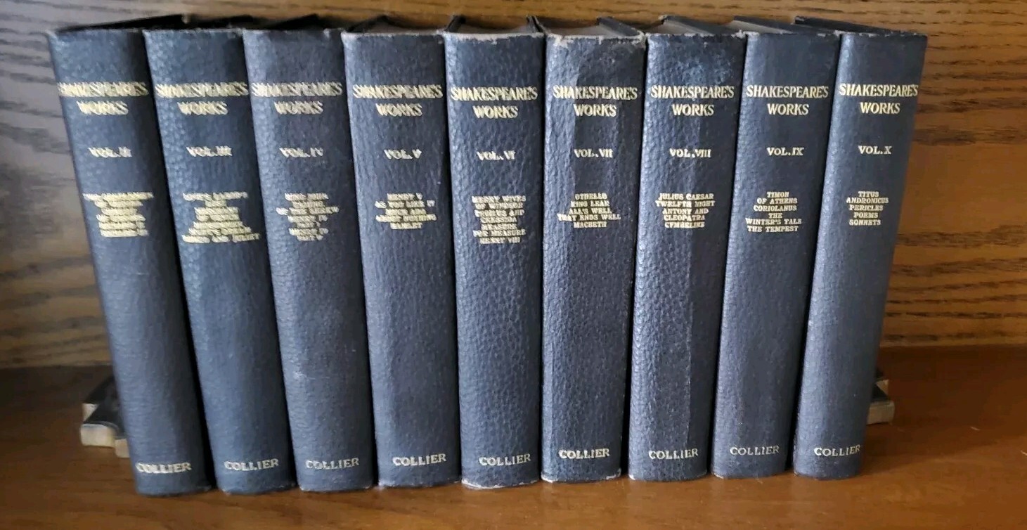 WILLIAM SHAKESPEARE WORKS - P.F. COLLIER 1912 Hardcover Henley Edition Antique WILLIAM SHAKESPEARE WORKS - P.F. COLLIER 1912 Hardcover Henley Edition Antique