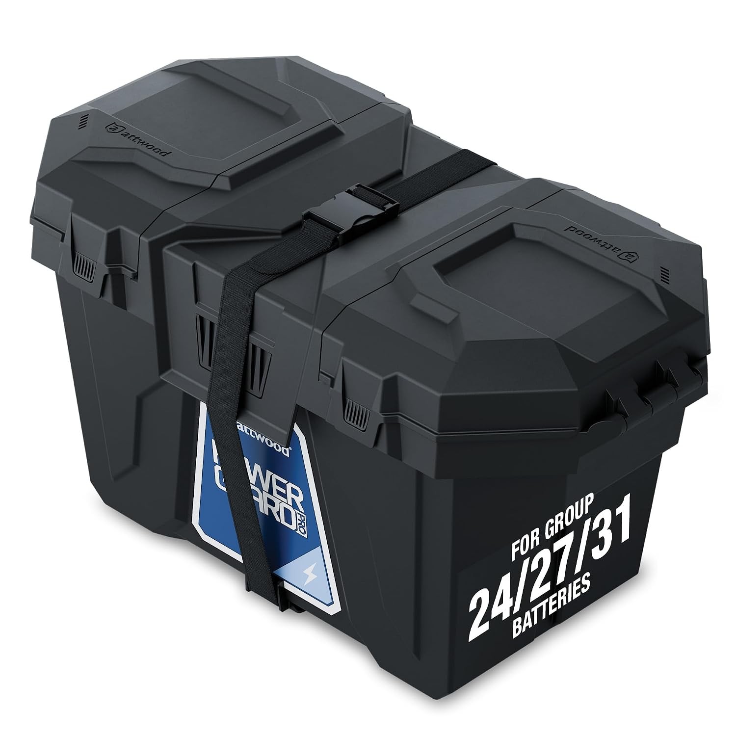 attwood PowerGuard Pro – Marine Grade Weather Resistant Battery Box Designed for