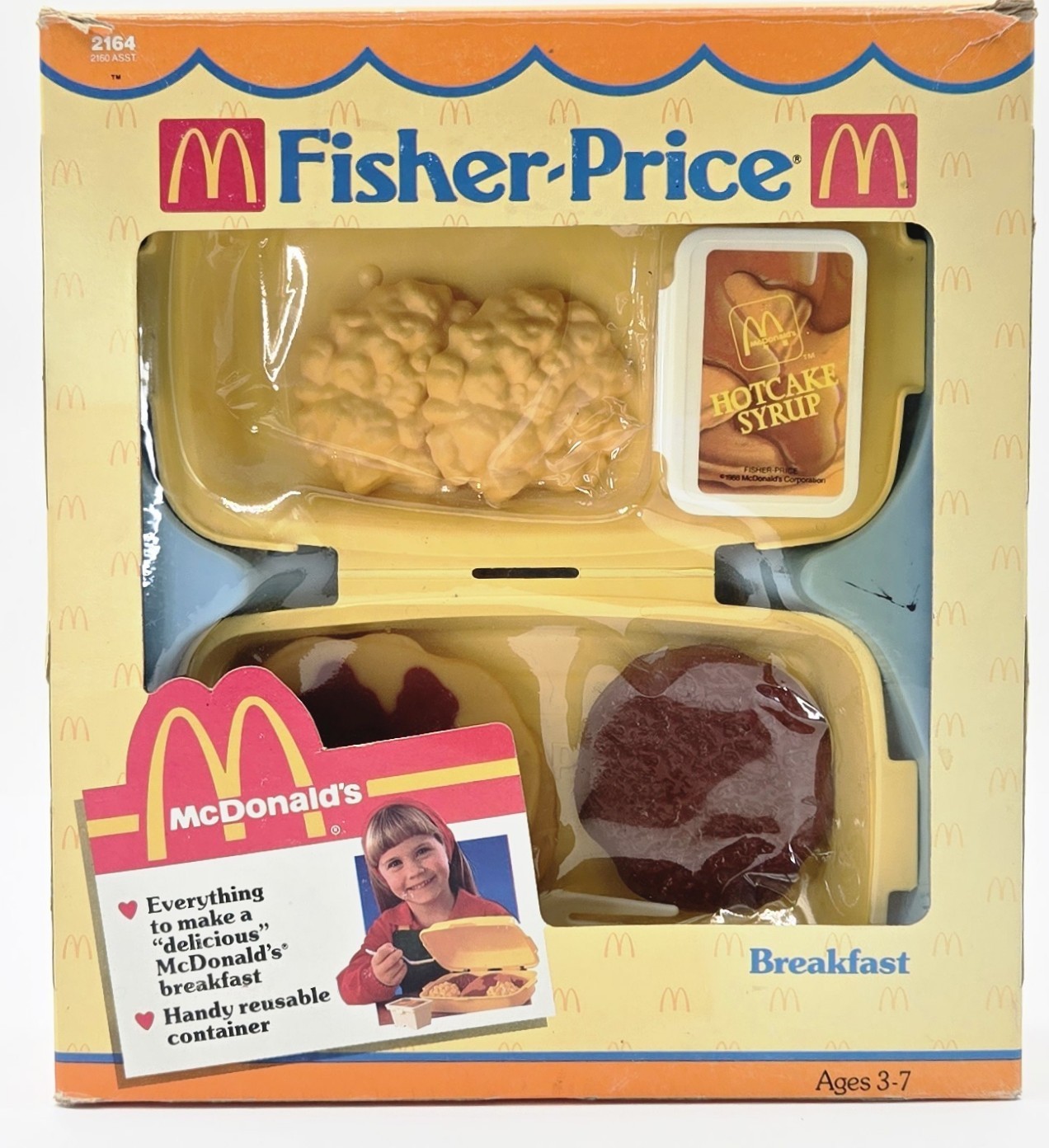 NOS Vintage 1988 Fisher-Price McDonalds Breakfast Playset 2164 Read