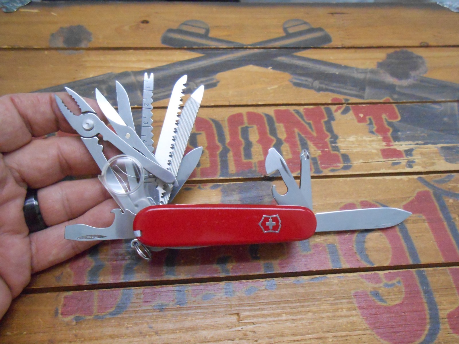 Victorinox Swiss Champ Swiss Army Knife 91mm Red