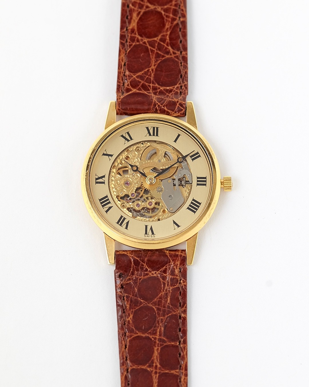 Universal Geneve Vintage NOS Skelton Ultra-Thin Manul-Wind Wristwatch