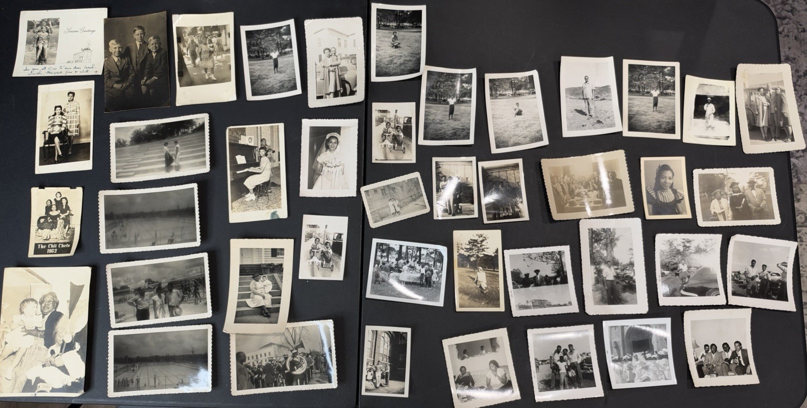 Vintage African American Family Photo Lot 1940s 1950s Black Americana
