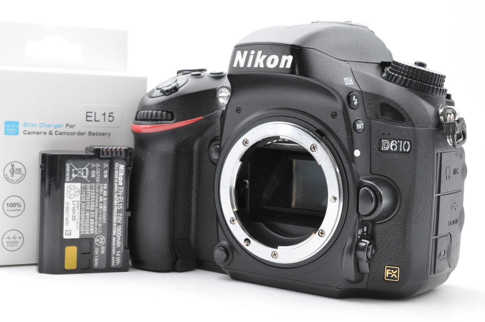 Excellent+5 Nikon D610 24.3MP Digital SLR Camera Body Only w/ Charger