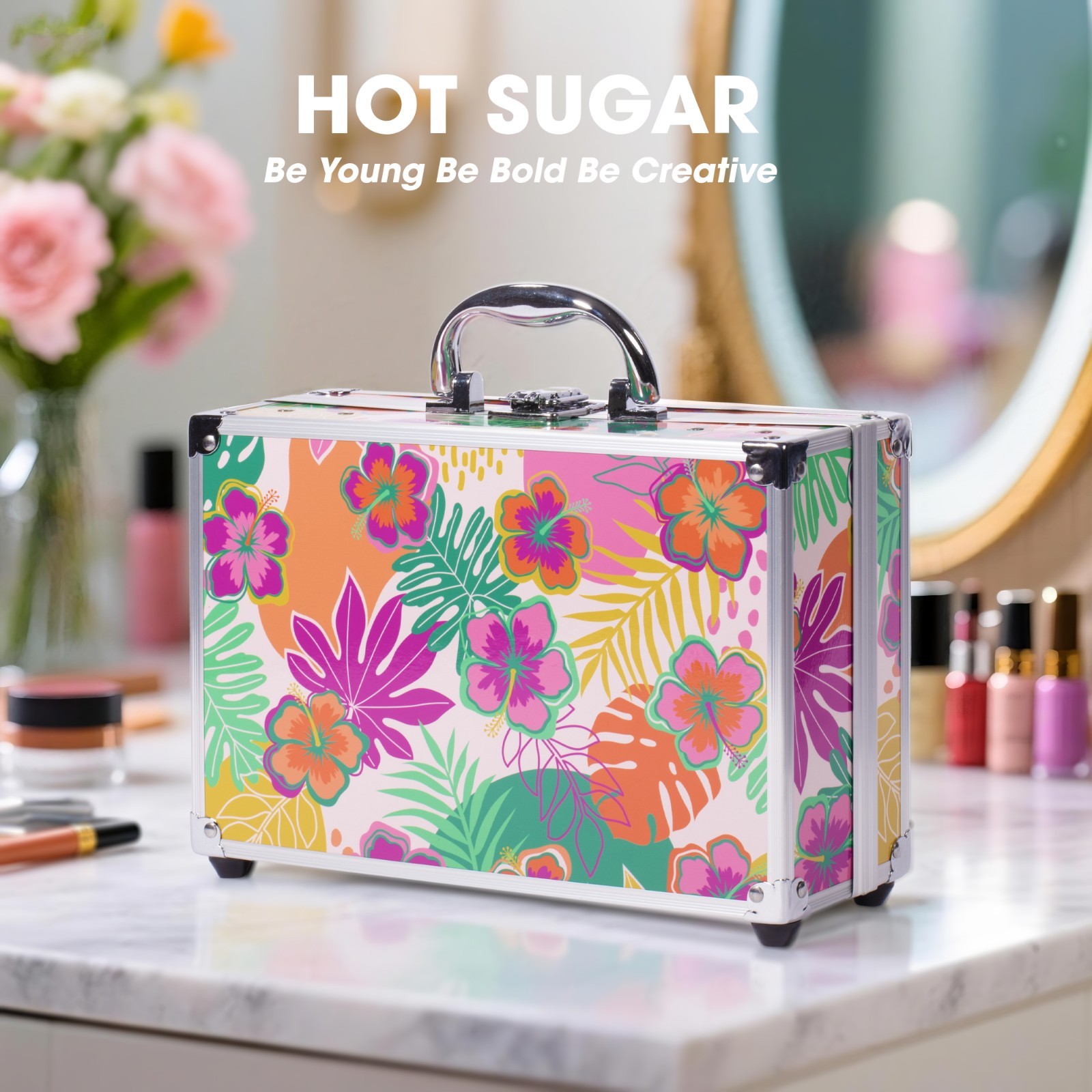 Hot Sugar Carry All Trunk Makeup Set Cosmetic Kit Eyeshadow Blush Lip Gloss 25 Hot Sugar Carry All Trunk Makeup Set Cosmetic Kit Eyeshadow Blush Lip Gloss 25