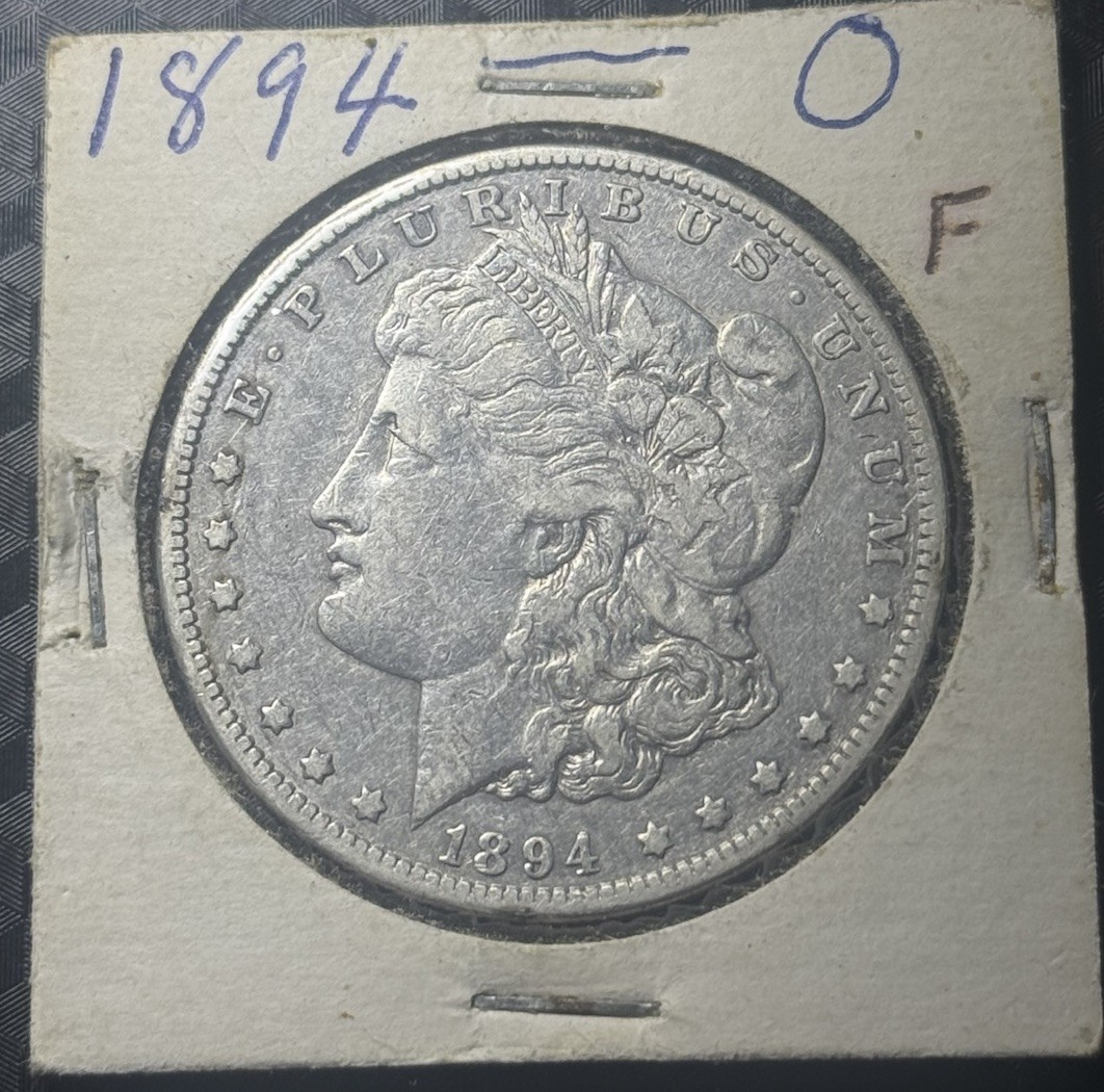- 1894-O Morgan Silver Dollar - 90% US Coin VF Low Mintage